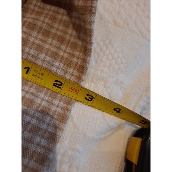 Vintage Jennifer Gee Pant Suit Brown Plaid, 1960's, 70's Double Knit Fabric - Picture 11 of 15